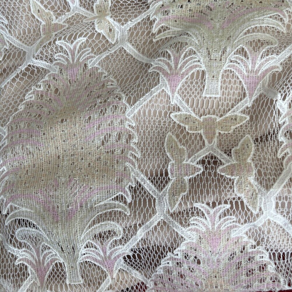 L’atiste by Amy Lace Tassel Romper-Cream/Blush Lined Size:  S - Picture 7 of 16